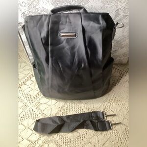 Small Unisex Black Backpack w/Shoulders strap.